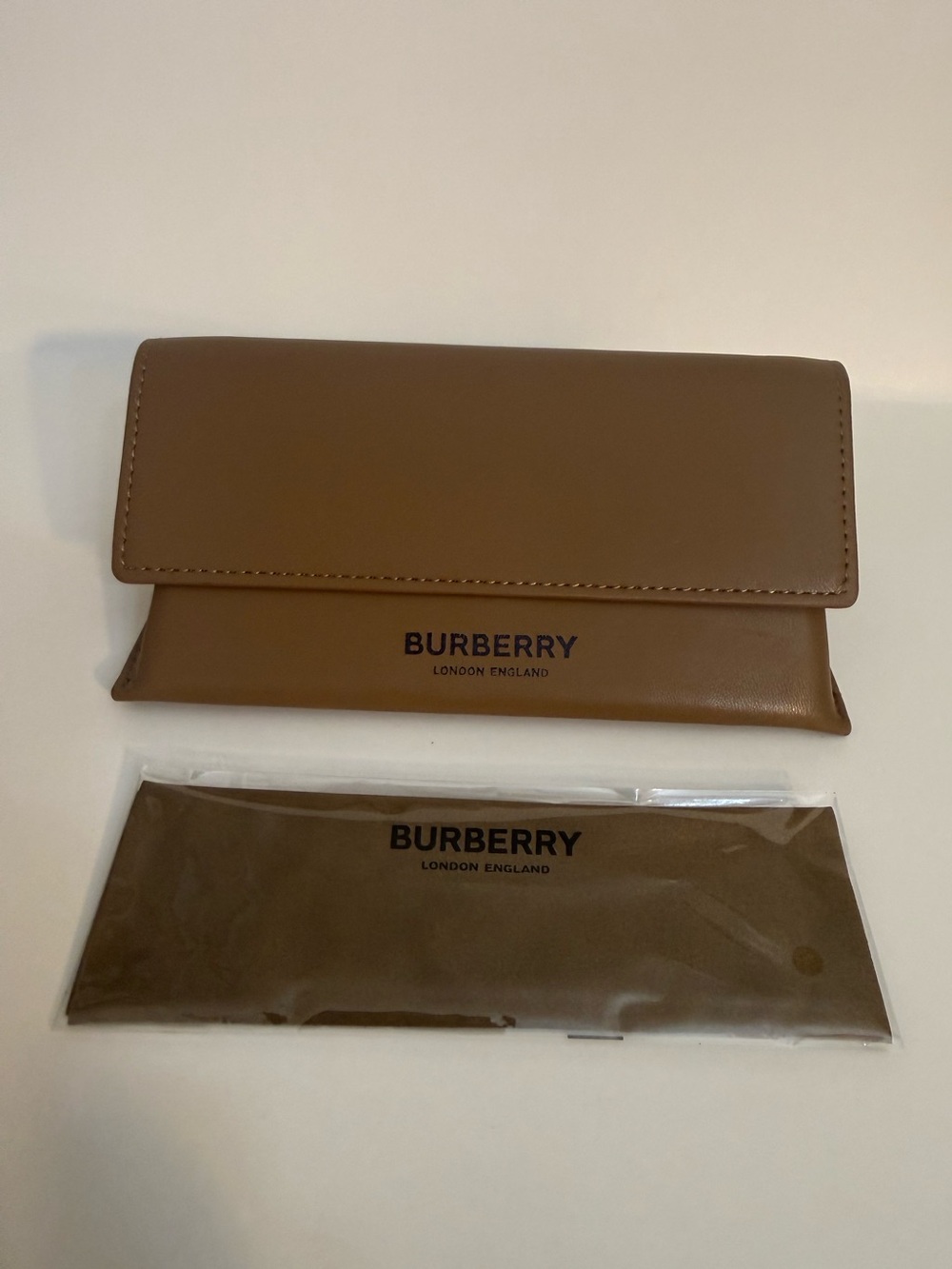 Burberry Brown Leather Sunglasses Case